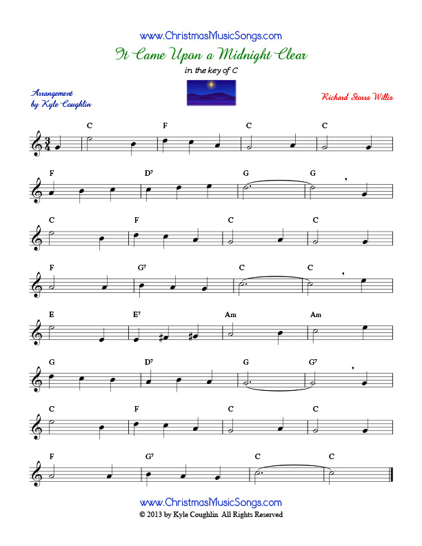 It Came Upon a Midnight Clear sheet music