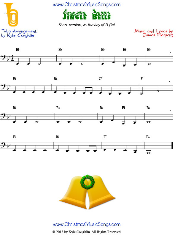 Jingle Bells easy version for tuba