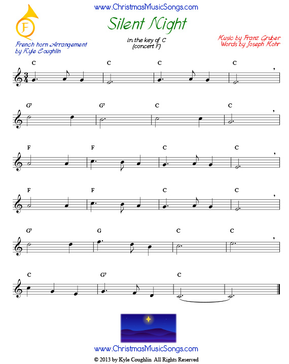 Silent NIght for French horn